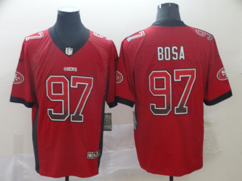 Men San Francisco 49ers #97 Bosa Red Nike Drift Fashion Limited NFL Jersey